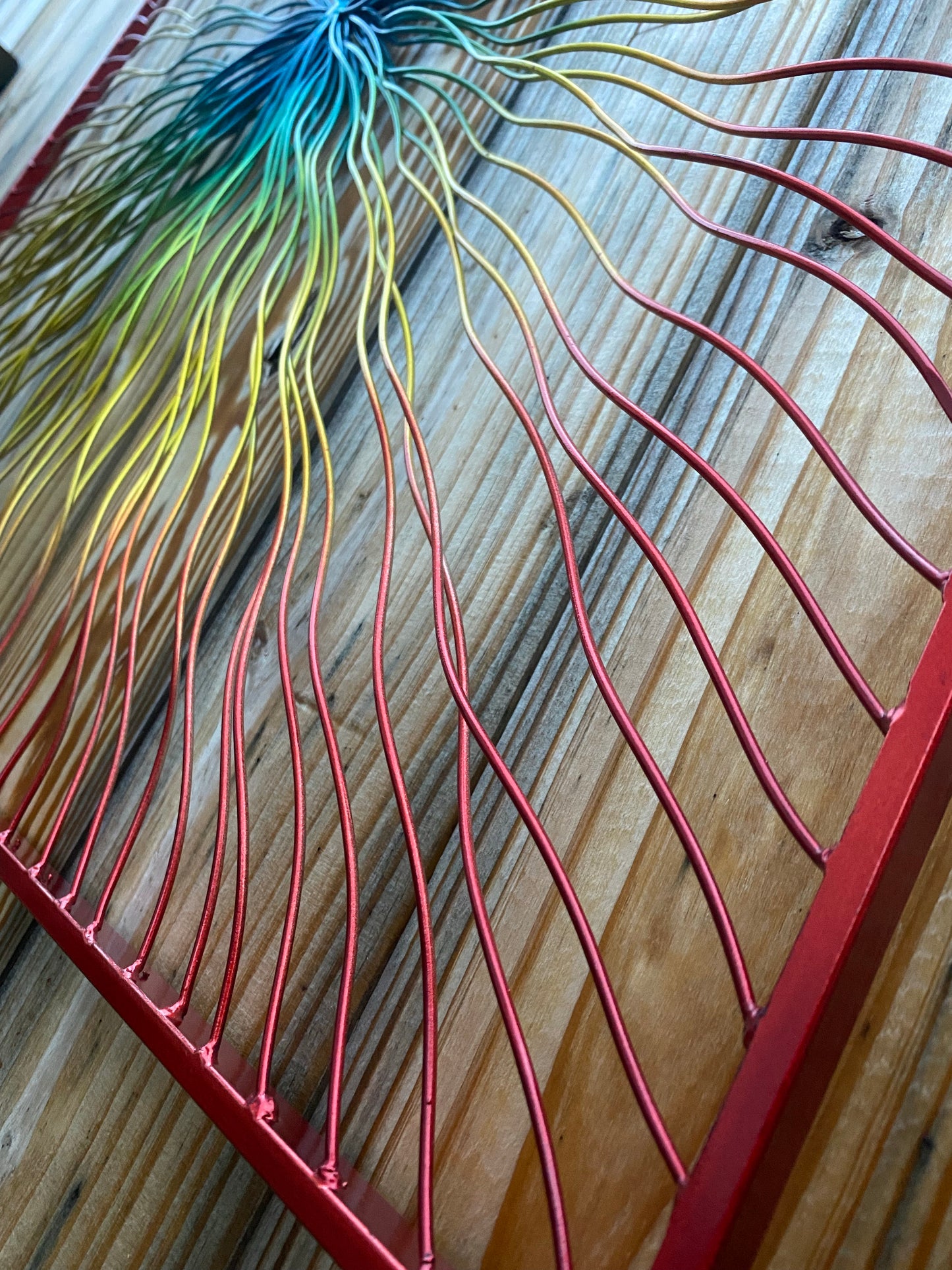 Color Burst Wire Frame