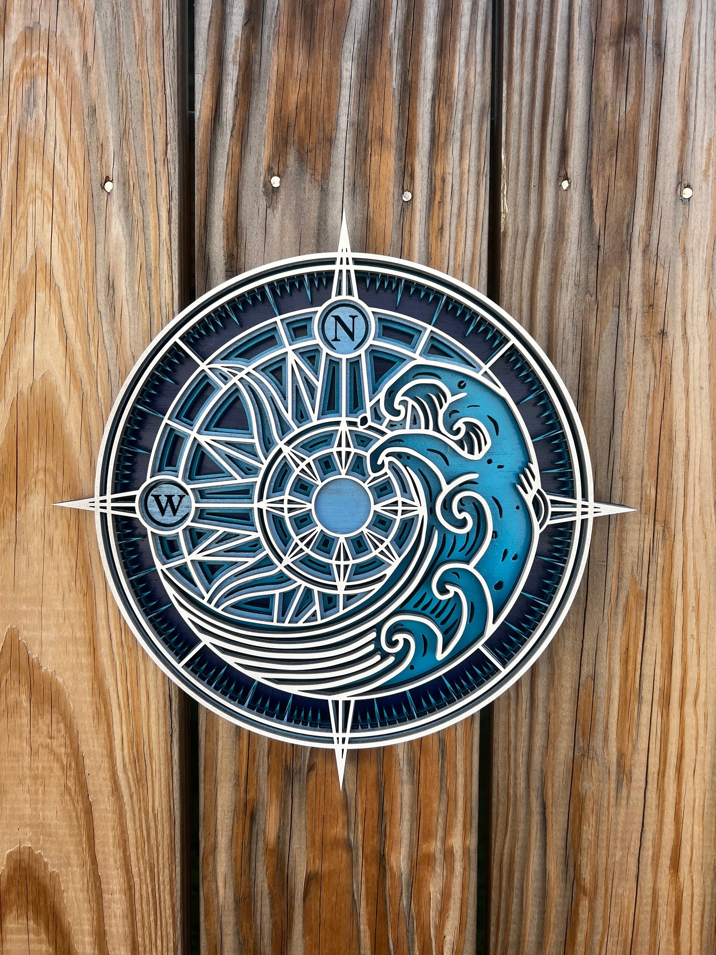 Mandala Wave Compass