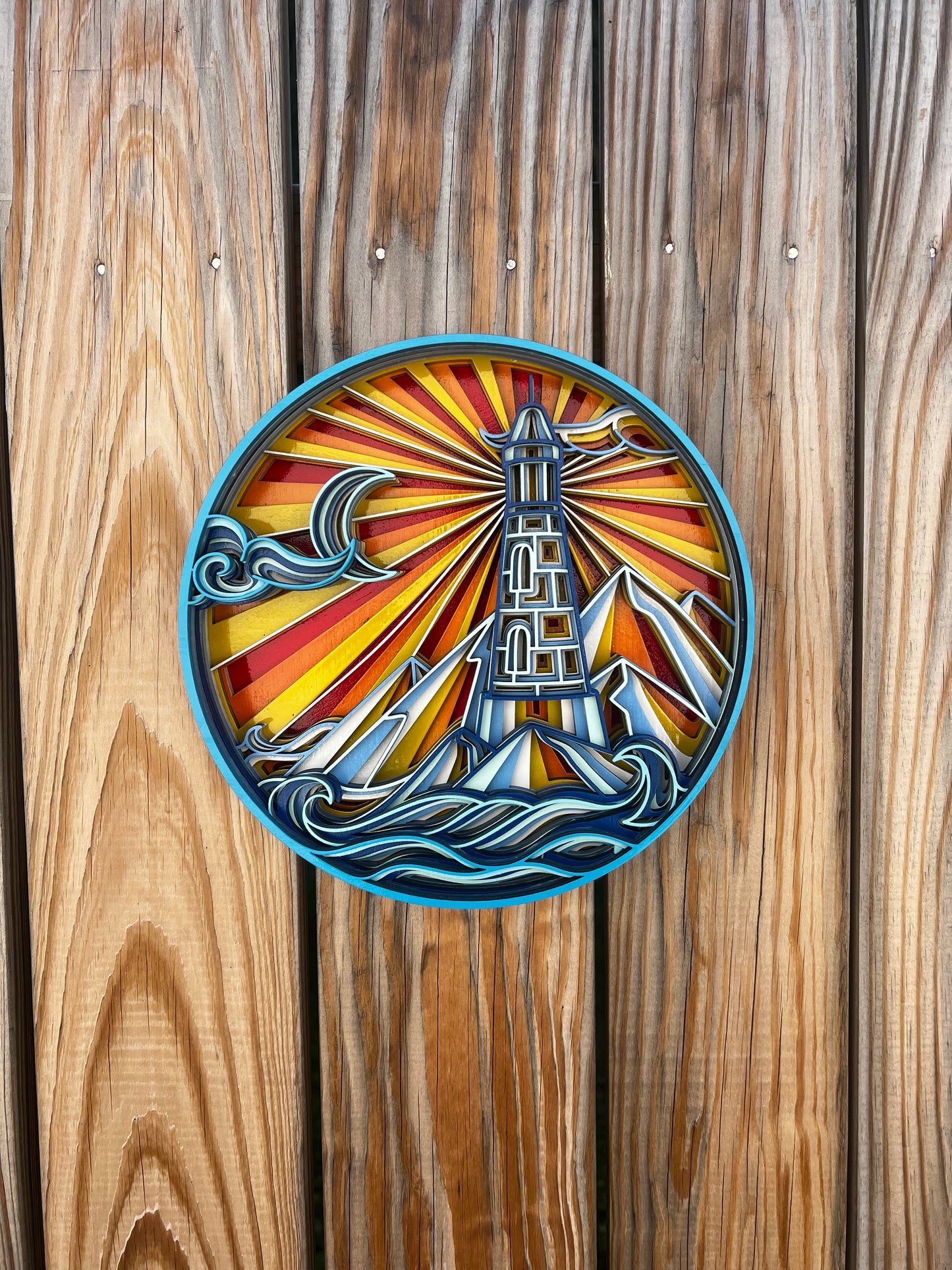 Layered wood Lighthouse