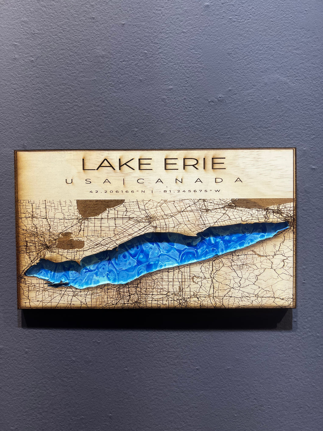 Lake Erie Acrylic Pour