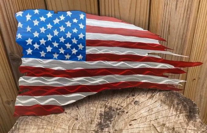 Tattered American Flag